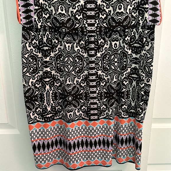 Dress Barn Established 1962 Filagree Tribal Print Dress Size 16 - Picture 3 of 8